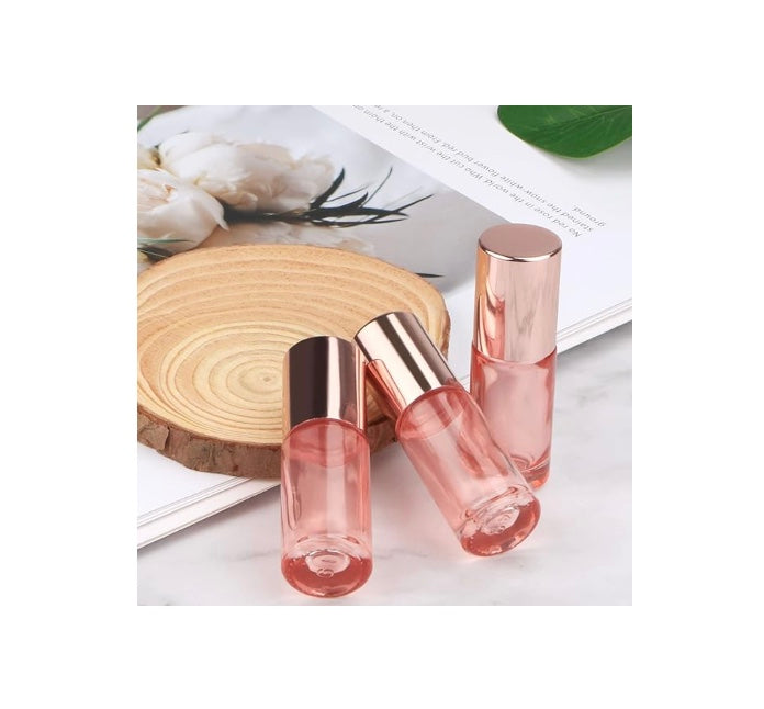 Rose oil Sample Roll-on with Rose Quartz
