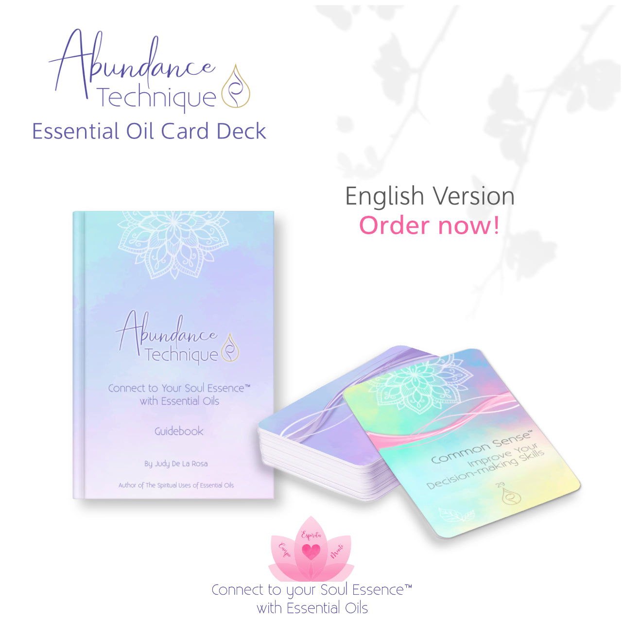 Abundance Technique Essential Oil Card Deck & Guidebook - English with more cards - 164 cards!