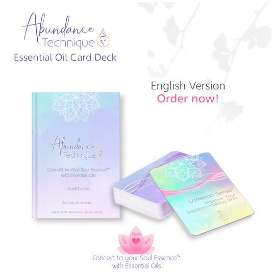 Abundance Technique Essential Oil Card Deck & Guidebook - English with more cards - 164 cards!