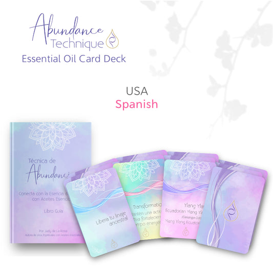 Cartas de Técnica Abundancia para EE. UU.  ( USA Spanish Abundance Technique Card Deck & Guideboook)